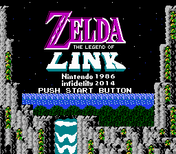Zelda - The Legend of Link Title Screen